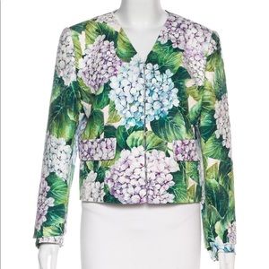 Dolce & Gabbana 2017 hydrangea matelasse jacket